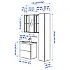 IKEA Меблі для ванної кімнати набір 18 шт ENHET / TVÄLLEN (694.301.06), фото 6