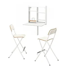 IKEA Стіл та 2 стільці NORBERG / FRANKLIN (694.816.95)