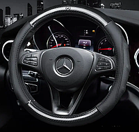 Чехол оплетка Circle Cool X1 на руль с логотипом для автомобиля Mercedes