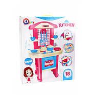 Велика дитяча кухня з посудом, духовкою 18 предметів "Моя перша кухня" ТехноК 3039TXK, фото 4