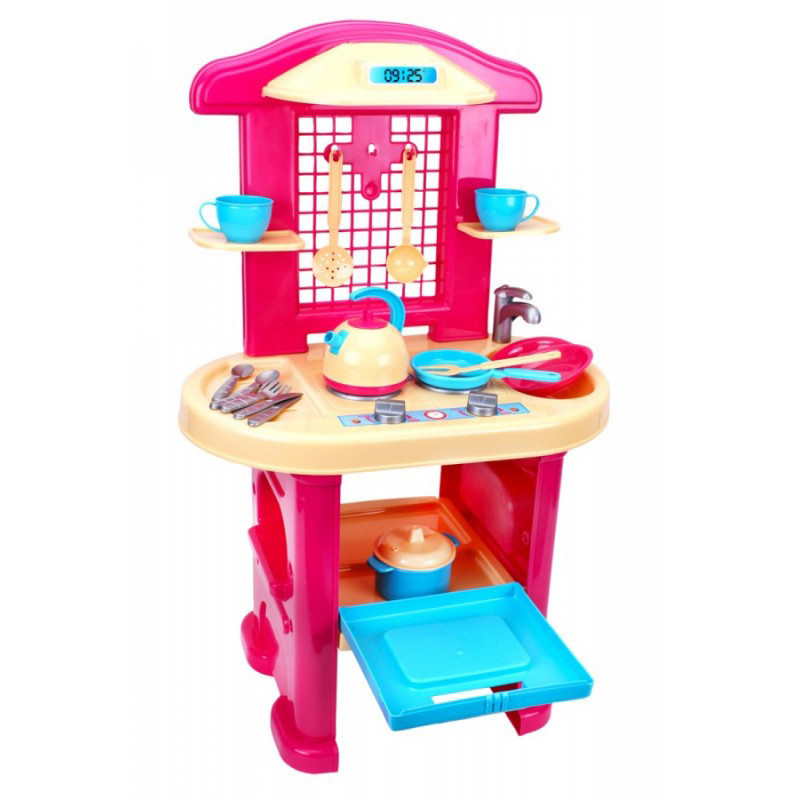Велика дитяча кухня з посудом, духовкою 18 предметів "Моя перша кухня" ТехноК 3039TXK, фото 1