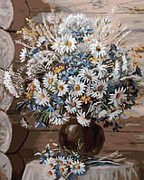Картина по номерам Полевые цветы в вазе 40*50 см Оригами LW 3020
