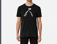 Мужская и женская Патриотическая футболка с принтом Від Сяну до Дону флаг Украина