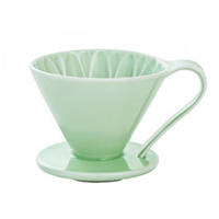 Пуровер Cafec Arita Ware Flower Dripper Cup4, Green