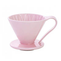 Пуровер Cafec Arita Ware Flower Dripper Cup4, Pink