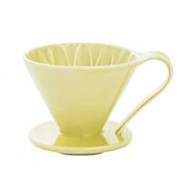 Пуровер Cafec Arita Ware Flower Dripper Cup4, Yellow