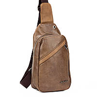 Мужская сумка слинг Joy Art SP1455, светло-коричневая