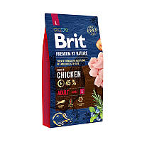 Сухой корм для собак Brit Premium Adult L Chicken 15 кг Акция