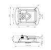 Замок для фургона врізний 146*108мм (Цинк), фото 2