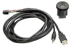 Nissan (44-1213-001) адаптер штатных USB/AUX-разъемов