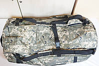 Тактическая сумка баул, камуфляж пиксель зеленый объем 100 л