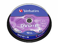 Диск Verbatim DVD+R AZO 4.7GB 16X MATT SILVER SURFACE Cake/10