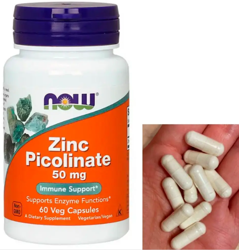 Цинк піколінат NOW Zinc Picolinate 60 капс