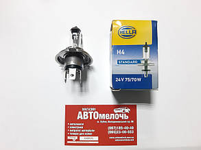 Лампа галогенна Hella H4 24V 75/70W