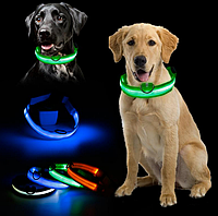 Ошейник LED светящийся узкий для небольших собак и кошек
