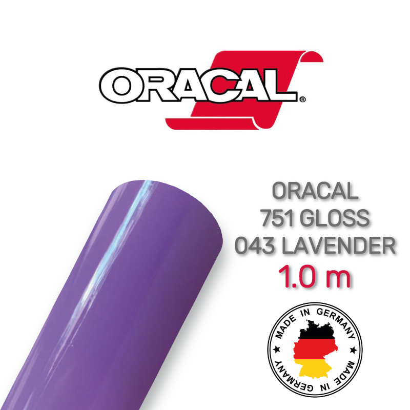 Oracal 751 043 Gloss Lavender 1 m (Лавандова глянцева плівка)