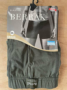Чоловічі труси боксери однотонні класичні бавовна Berrak Туреччина M,L,XL,XXL,3XL р-р