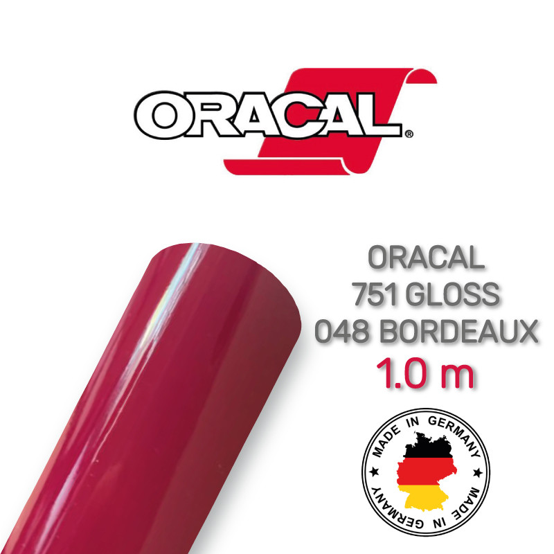 Oracal 751 048 Gloss Bordeaux 1 m (Бордова глянцева плівка)