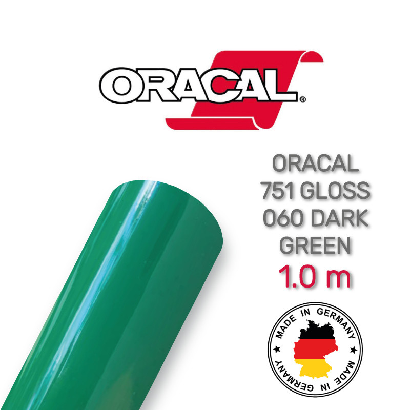 Oracal 751 060 Gloss Dark Green 1 m (Темно-зелена глянцева плівка)