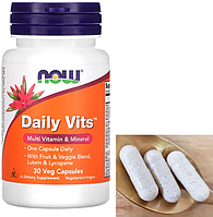 Витамины и минералы NOW Foods Daily Vits 30 капс