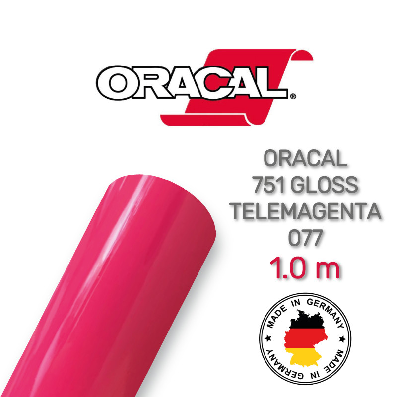 Oracal 751 077 Gloss Telemagenta 1 m (Чорна глянсова плівка)