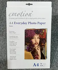 Фотопапір EMOTION Everyday Photo Photo Pper A4 128g 50 pack Matte