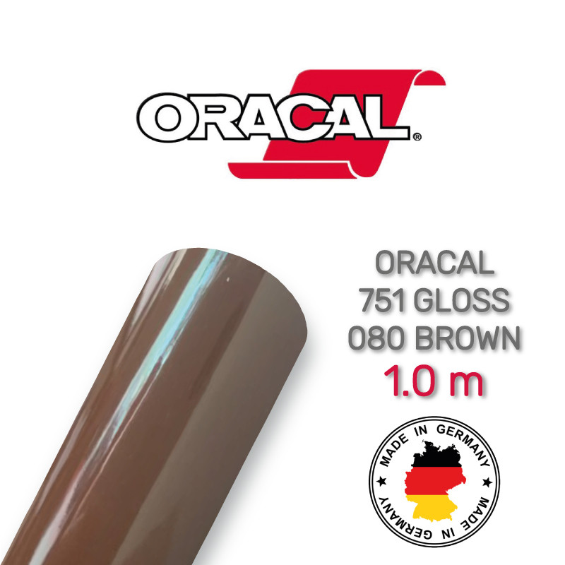 Oracal 751 080 Gloss Brown 1 m (Коричнева глянцева плівка)