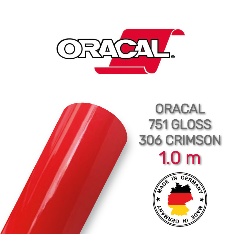 Oracal 751 306 Gloss Crimson 1 m (Багряна глянцева плівка)