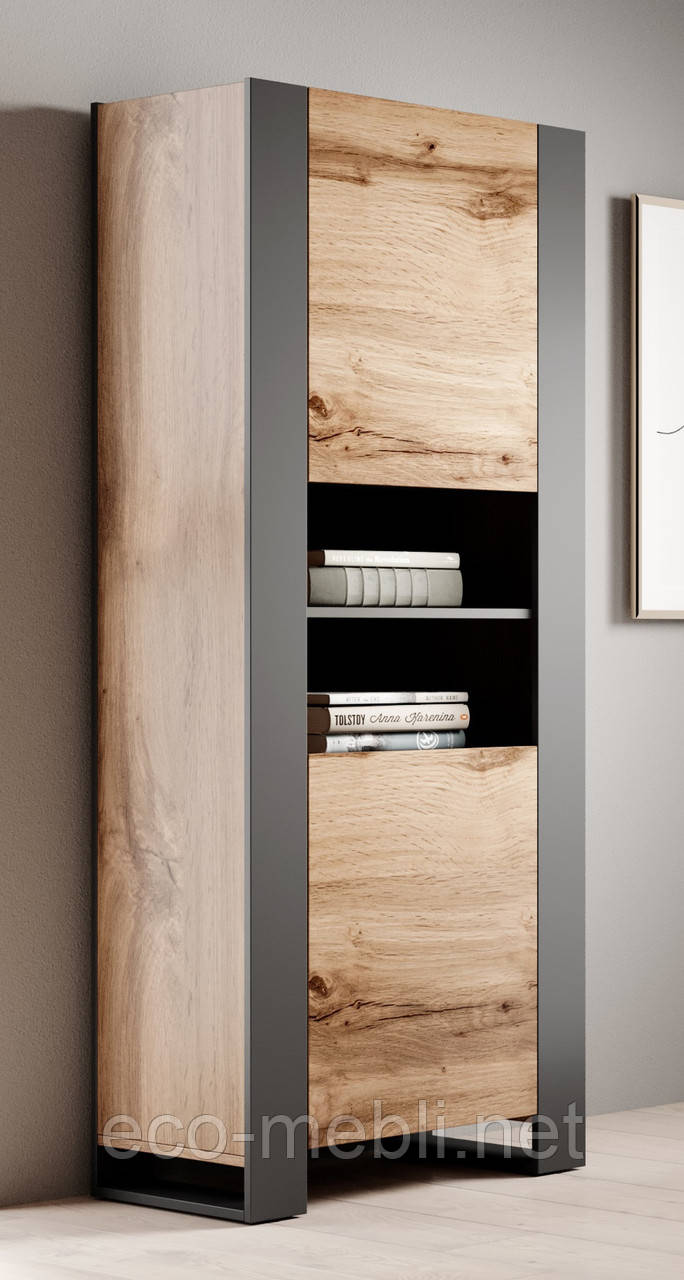 Вітальня 2Д у вітальню, дитячу Wood дуб вотан / антрацит Cama meble