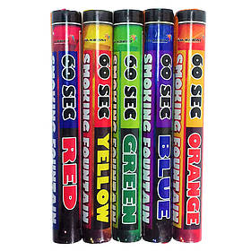 ЦВІТНИЙ ДИМ MIX 5 ЦВІТТІВ (Ручна димова шашка) Smoke Bombs 60 секунд MA0512/MIX