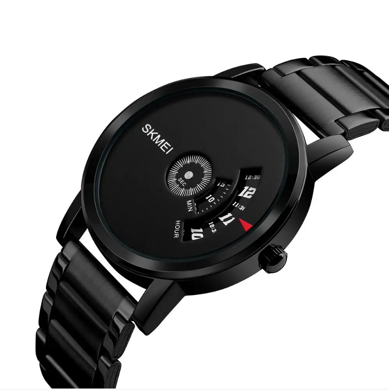 Чоловічий класичний годинник Skmei 1260 Чорний, фото 1