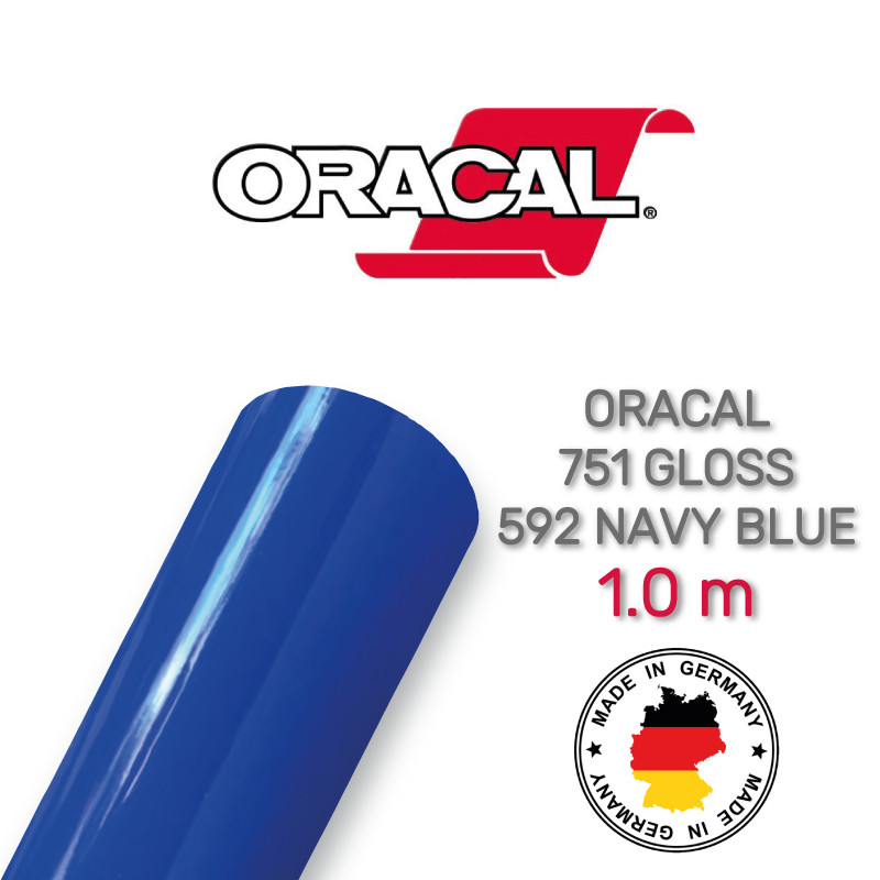 Oracal 751 592 Gloss Navy Blue 1 m (Військово-морська синя глянцева плівка)