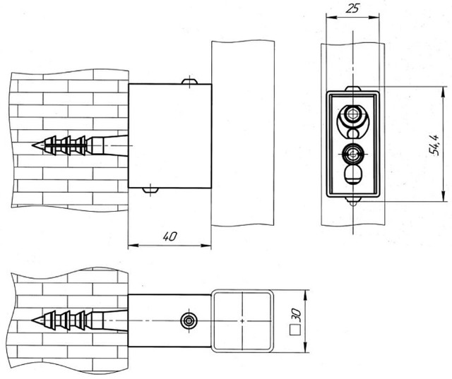 Схема установки модуля скрытого подключения Схема установки модуля скрытого подключения