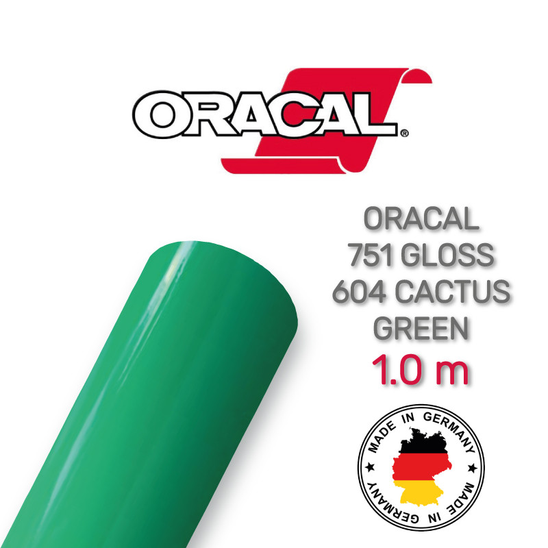 Oracal 751 604 Gloss Cactus Green 1 m (Кактусово-зелена глянцева плівка)