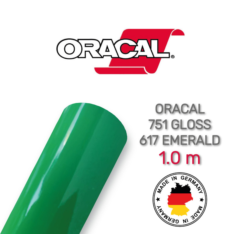 Oracal 751 617 Gloss Emerald 1 m (Смарагдова плівка)