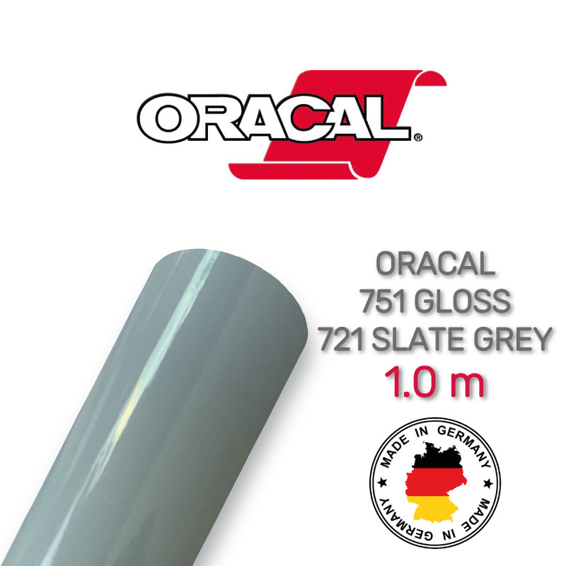 Oracal 751 721 Gloss Slate Grey 1 m (Шиферно-сірий глянцева плівка)
