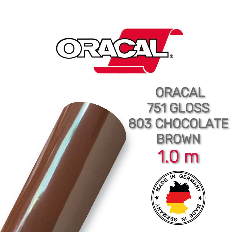 Oracal 751 803 Gloss Chocolate Brown 1 m (Шоколадно-коричнева глянцева плівка)