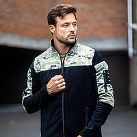 Тактична кофта мультикам чорна (фліс) розмір 52