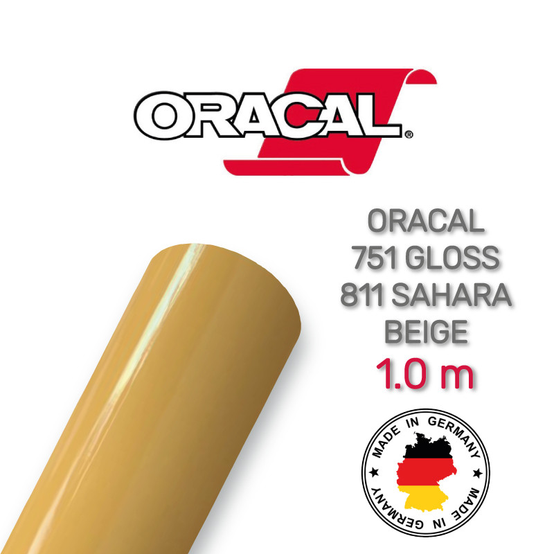 Oracal 751 811 Gloss Sahara Beige 1 m (Пустильно-бежева глянсова плівка)