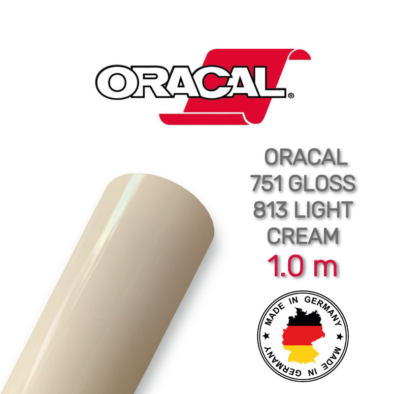 Oracal 751 813 Gloss Light Cream 1 m (Світло-кремова глянцева плівка)