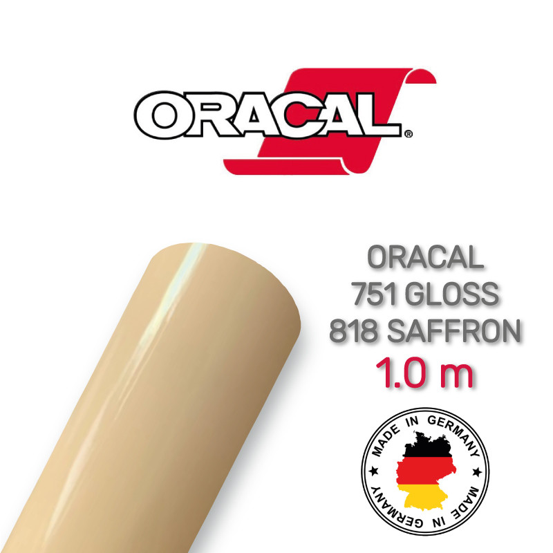 Oracal 751 818 Gloss Saffron 1 m (Шафранова глянцева плівка)