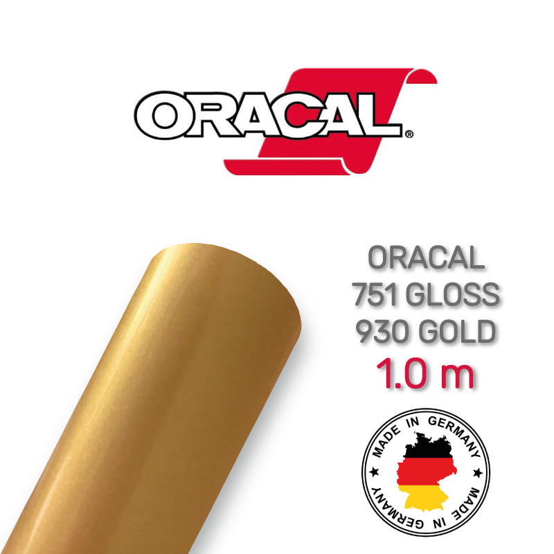 Oracal 751 930 Gloss Gold 1 m (Золота глянцева плівка)