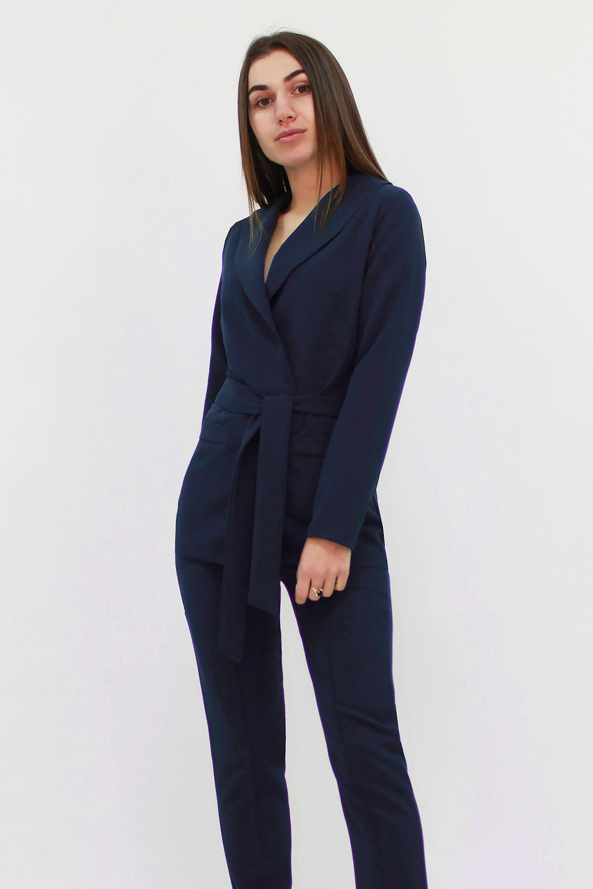 Стильний жіночий костюм Mango, темно-синій, фото 1