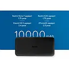 Портативна батарея павербанк Xiaomi Redmi Power Bank 10000mAh Black (VXN4305GL) 100% original, фото 8