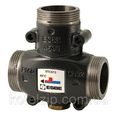 ESBE VTC512 G 1 1/4" 50°C (на вибір від 50с до 75с) термостатичний змішувальний клапан, фото 1