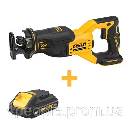 Піла сабельна батарея DeWALT DCS382N+DCB187, фото 2