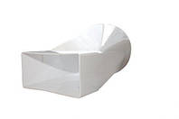 З'єднувач для плоскихта круглих каналів повітроводу D/ZD 104 110х55 мм Dospel