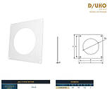 Фланець для вентиляції настінний круглий D/UKO Ø100 мм Dospel, фото 2