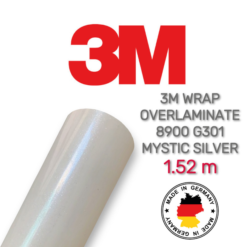Прозора глянсова плівка з сріблястим напиленням 3M Wrap Overlaminate 8900 G301 Mystic Silver 1.524 м