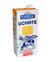 Молоко POLMLEK UCHATE Mleko UHT 2,0%, 1 л